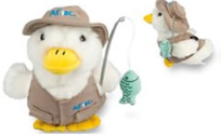 Recalled 6" Aflac Plush Promotional Fishing Duck